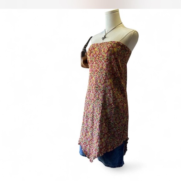 Floral Asymmetrical Skirt Vintage Woman's Size XS |Kamellia by P.RI - Picture 1 of 8